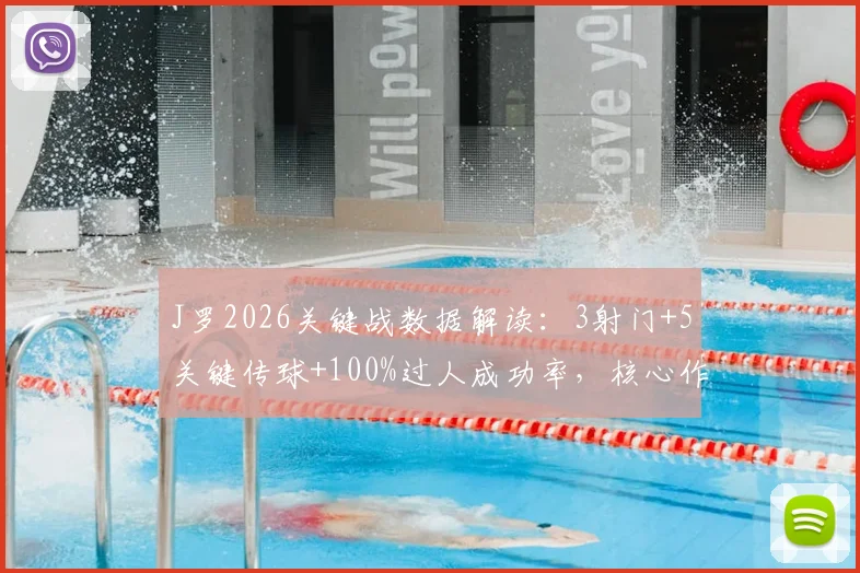 J罗2026关键战数据解读:3射门+5关键传球+100%过人成功率,核心作用尽显